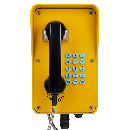 工业电话机IP65防水防尘等级室外壁挂安装/